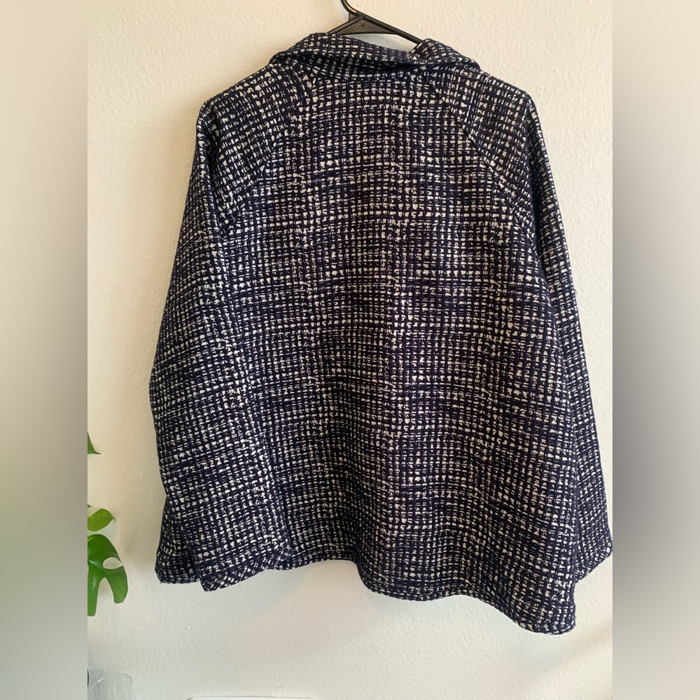 Lafayette 148 Open Front Patterned Blazer - Picture 3 of 6